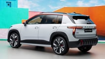Skoda Epiq First Edition: Zu den Besonderheiten gehören Akzente in Orange an den Außenspiegeln, an der Leiste über den Seitenfenstern sowie jeweils einem Lufteinlass an der Front- und der Heckschütze