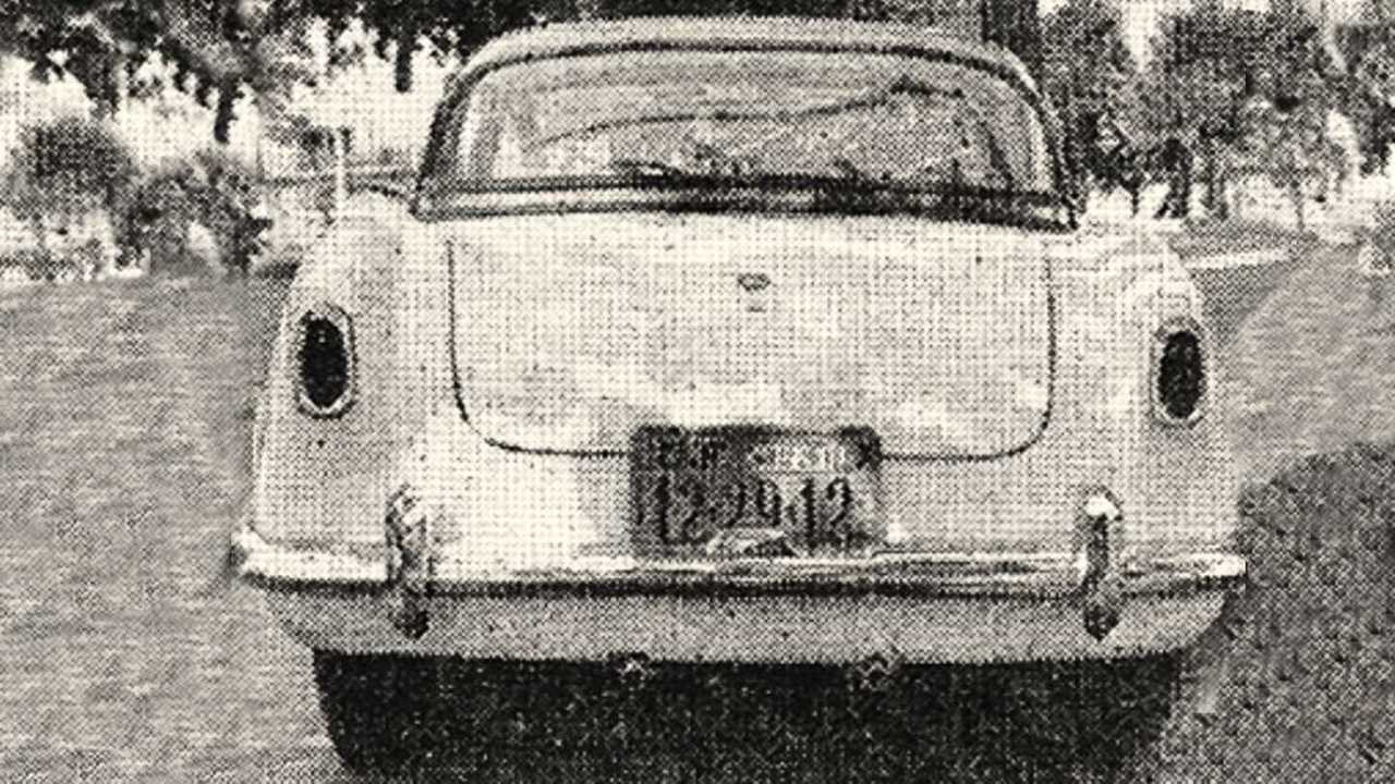 A traseira do Brasília