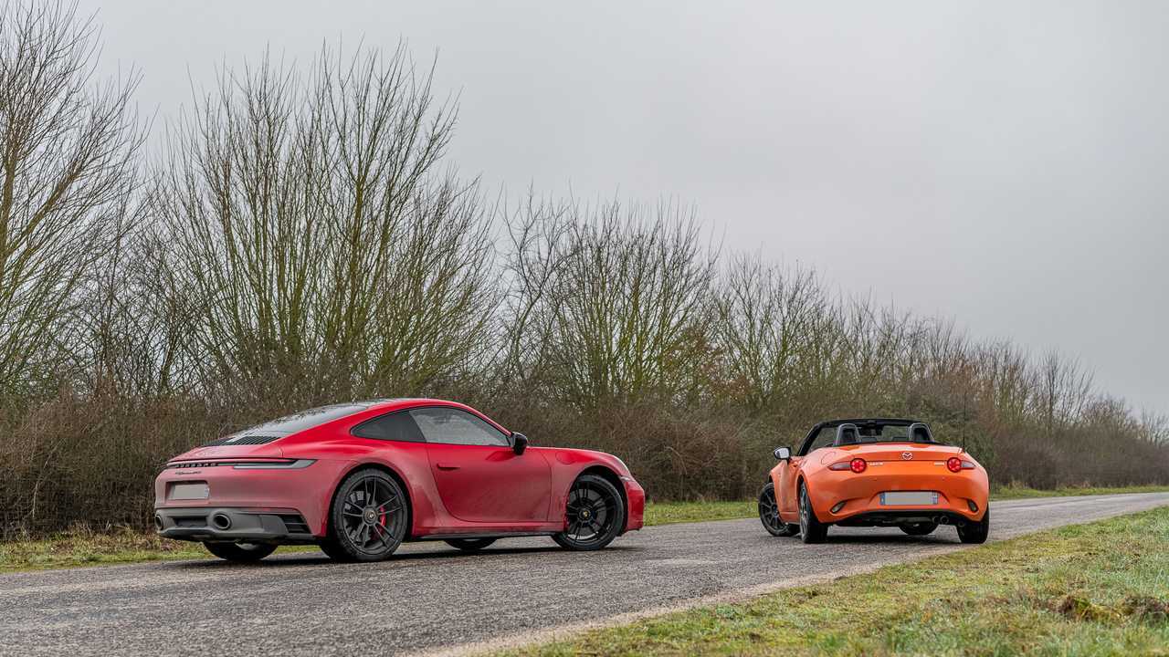 Porsche 911 Carrera GTS vs Mazda MX-5
