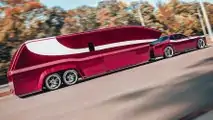 Dodge Challenger With Travel Trailer Renderings