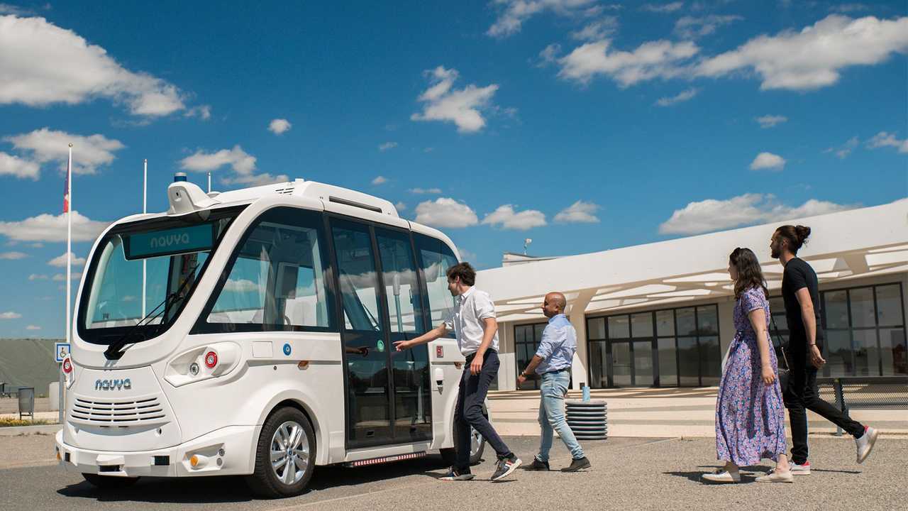 Navya Autonom Shuttle Evo su strada
