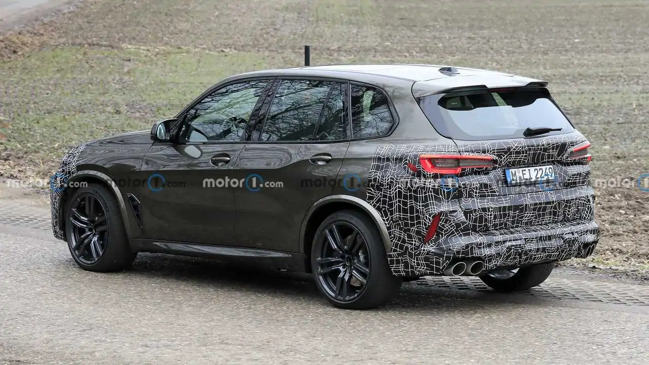 2023 BMW X5 M Facelift Spied Hiding Revised Front And Rear