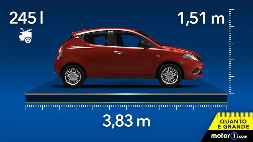 Lancia Ypsilon, dimensioni e bagagliaio della piccola italiana