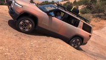 Rivian R1S Steep Climb