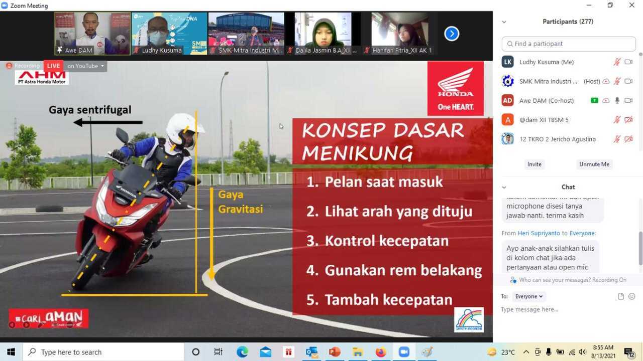 Honda gelar pelatihan Safety Riding
