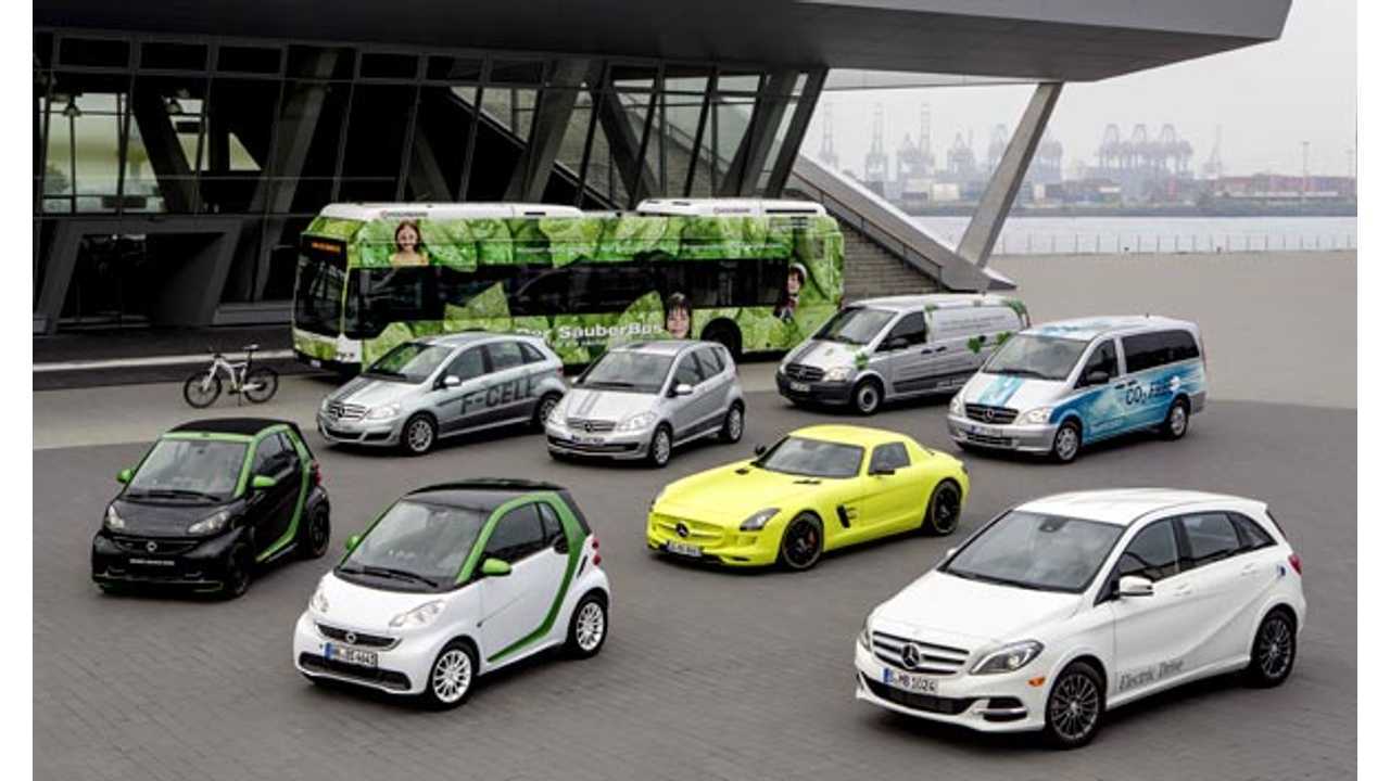 Look at All of Them Electrified Daimlers, Most Of Which Should Soon Be Able To Park For Free In Germany