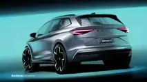 Skoda Enyaq iV: Das Heck (Designskizze)