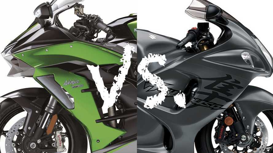 Spec Showdown: Kawasaki Ninja H2 Vs. Suzuki Hayabusa