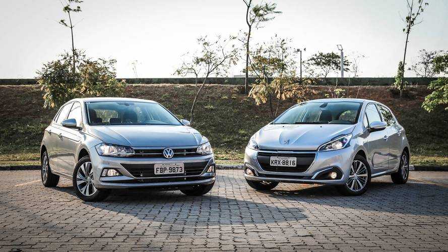 Comparativo VW Polo x Fiat Argo x Honda Fit x Peugeot 208