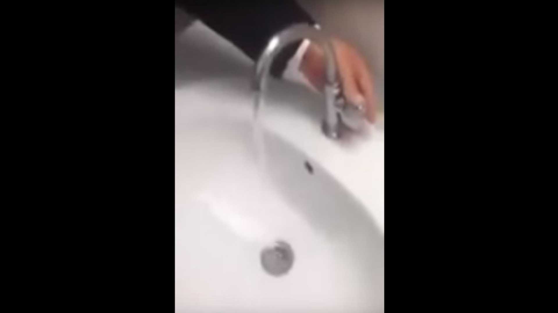 This sink faucet sounds like an F1 car
