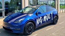 La Tesla Model Y a MIlano