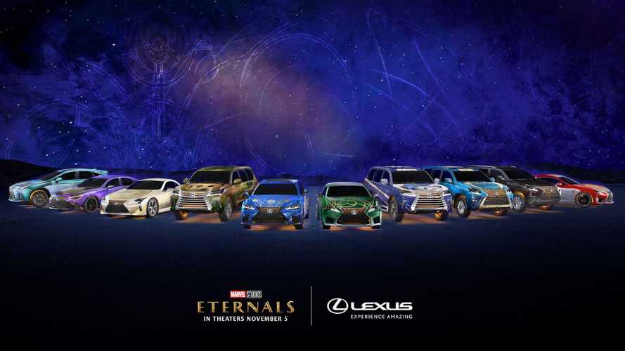 Lexus, 10 modelli per promuovere il film Marvel "Eternals"