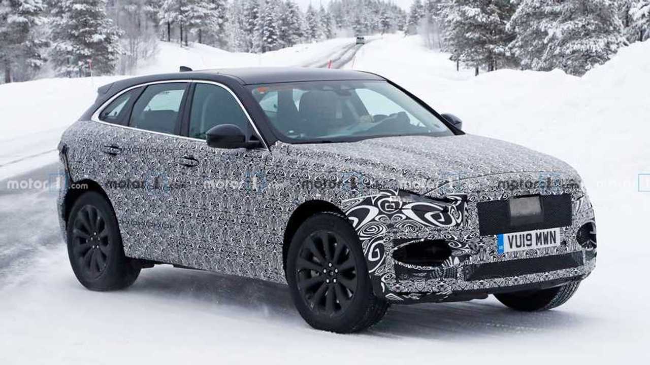 New Jaguar FPace spied playing in the snow