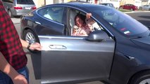 Terrified Grandma On Tesla Model Learns What Smart Summon Does The Hard Way