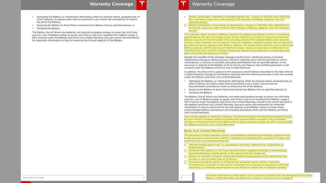Tesla Modifies Warranty Terms To Protect Against Known Issues