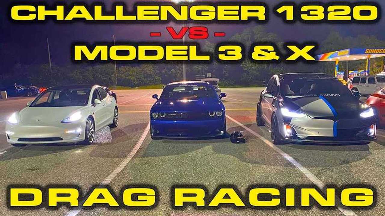 tesla model 3 x challenger