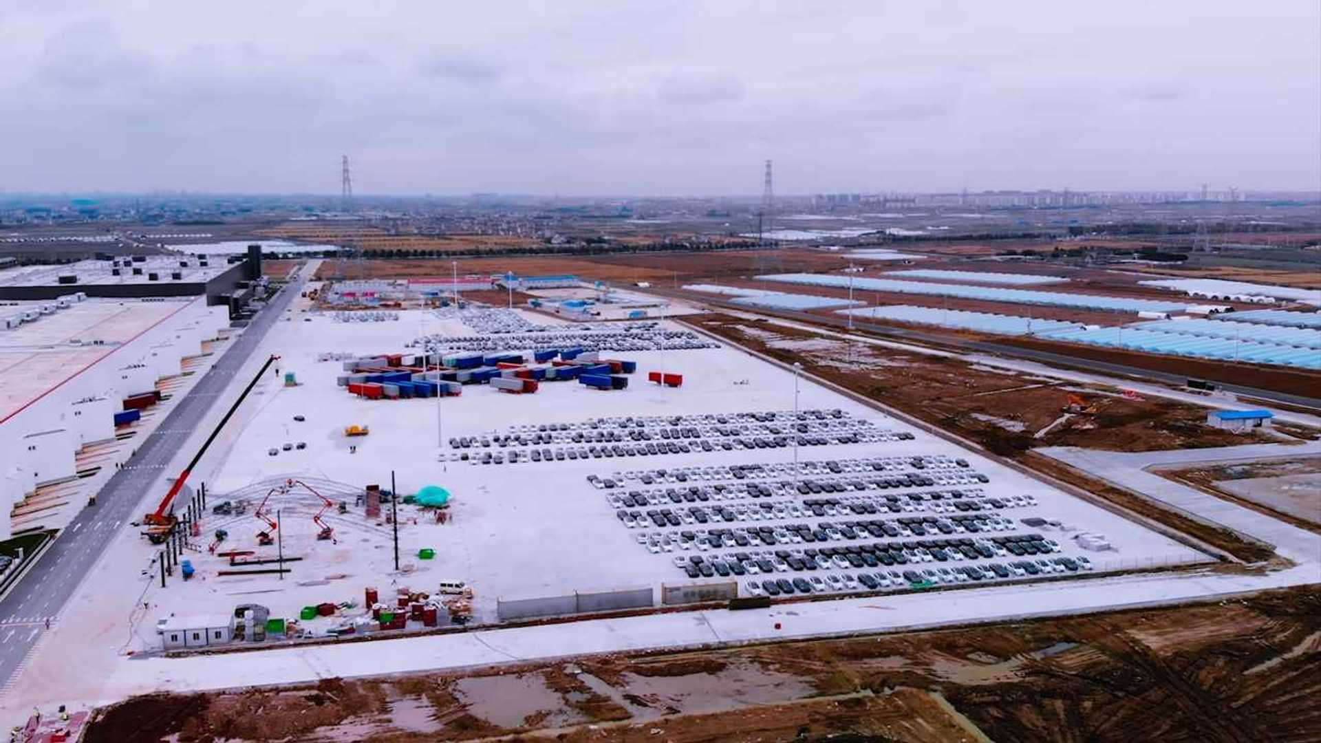 Tesla Gigafactory 3 Construction Progress January 2 2020: Video