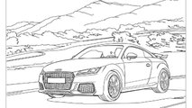 Dibujos para colorear coches de Audi