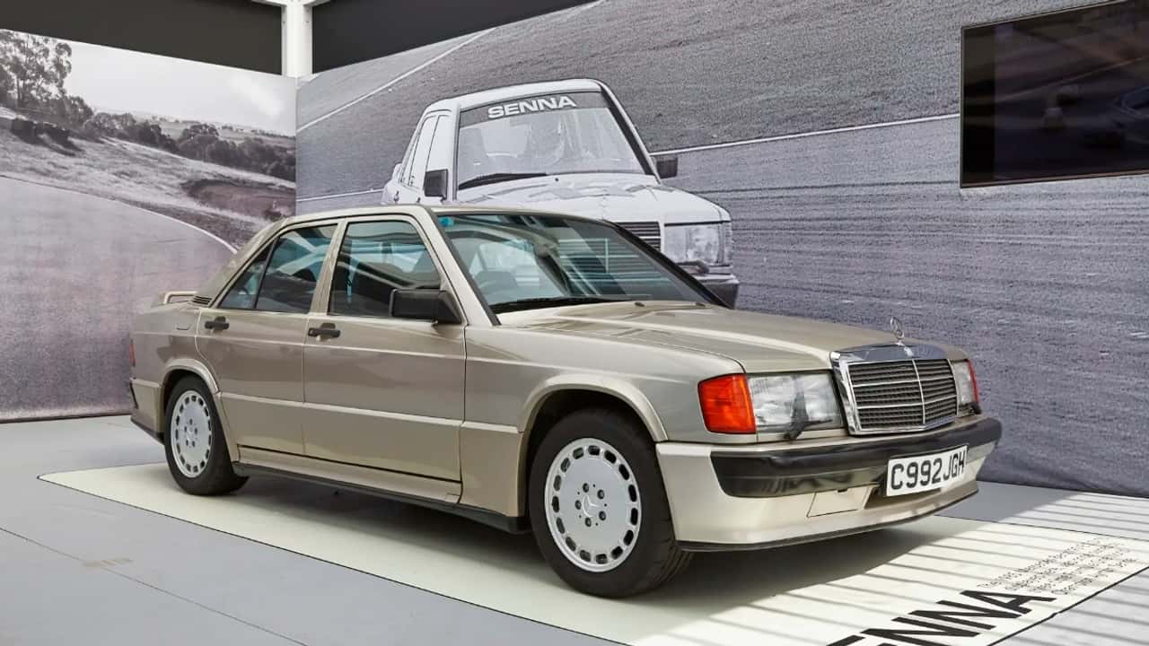 All'asta la Mercedes 190 di Ayrton Senna