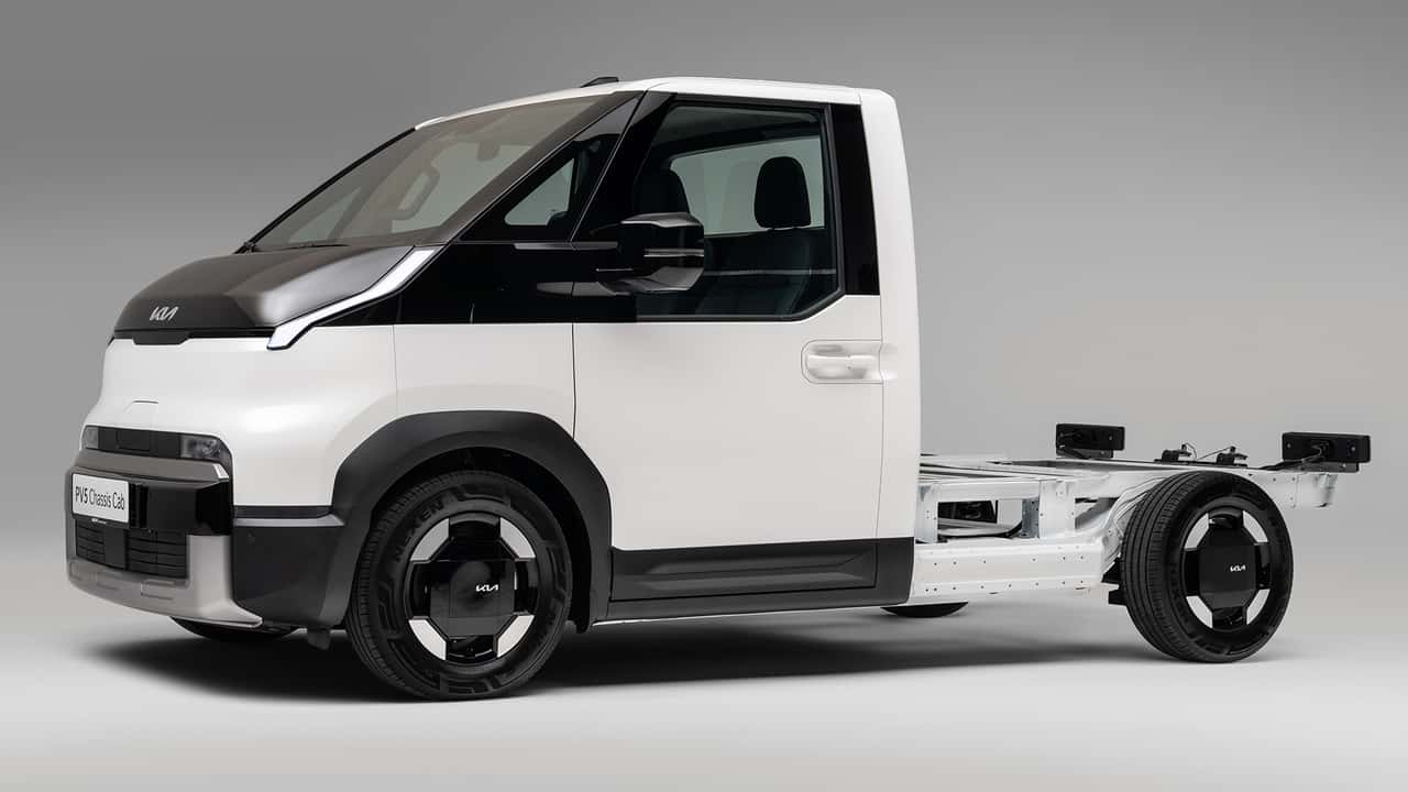 Kia PV5 Chassis Cab ora ha la batteria long-range