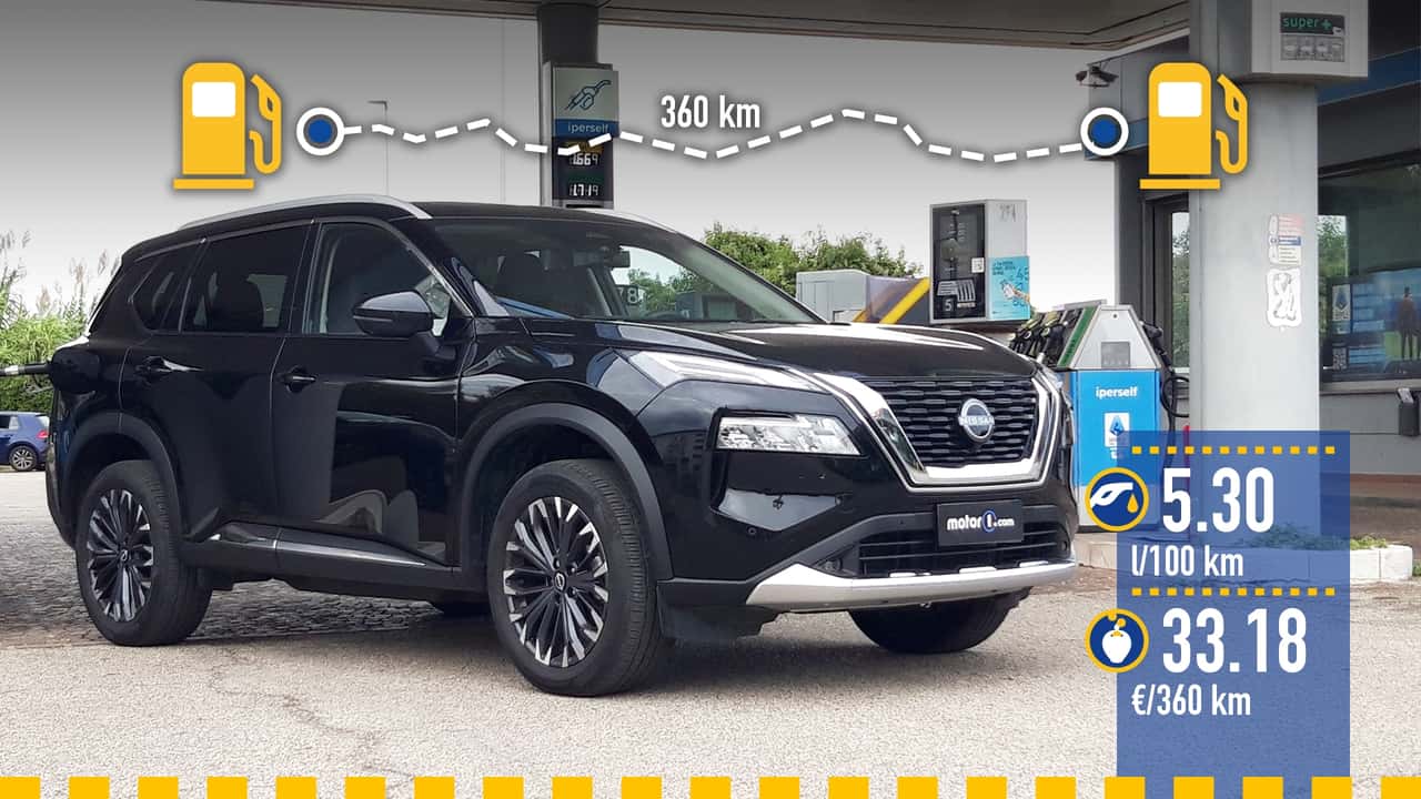 Nissan X-Trail mild hybrid (2025), la prova dei consumi reali