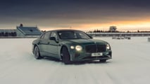 Bentley Flying Spur Buz üzerinde hız rekoru
