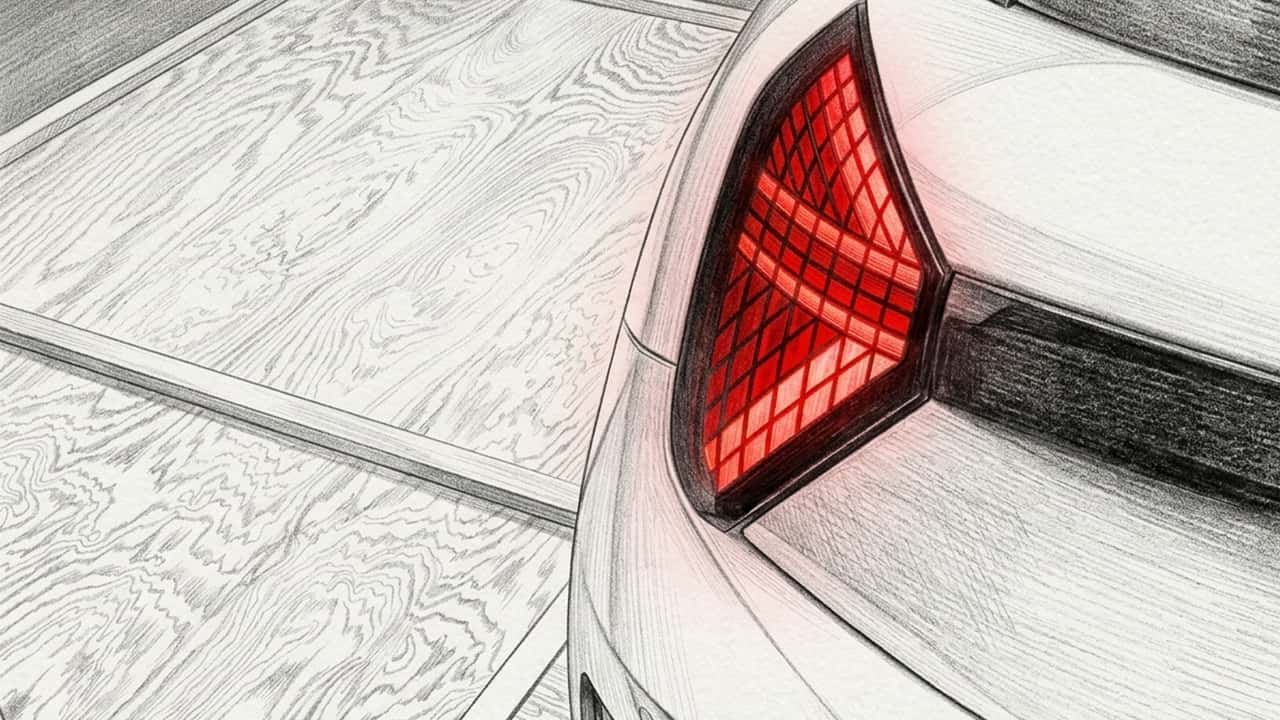 Incluso la luz de freno se convierte en un elemento de diseño