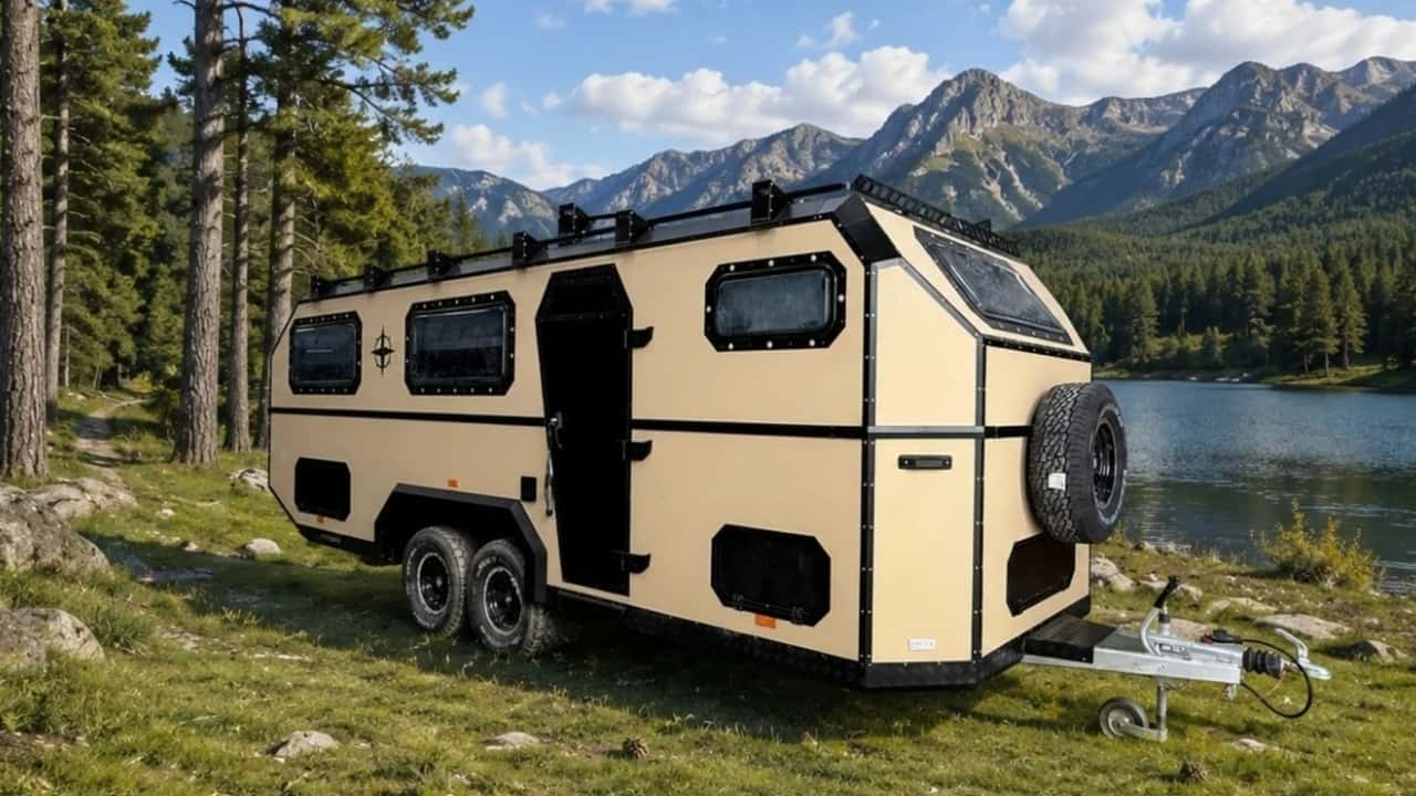 Con esta caravana 'off-road', disfrutar del campo es un placer