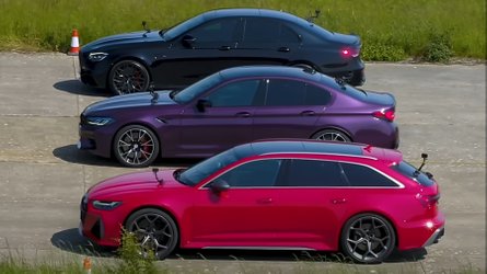 Une Audi RS6 se frotte à une Mercedes E63 S et à une BMW M5 lors d’une 