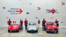 La partenza della 1000 Miglia 2023