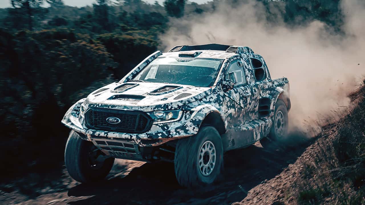 Ford Ranger Raptor T1+ für die Rallye Dakar 2024