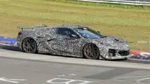 Chevrolet Corvette ZR1 Spionagefoto mit Seitenansicht