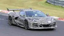 Chevrolet Corvette ZR1 Spionagefoto mit Frontansicht