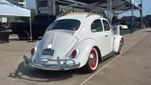 Volkswagen Beetle electric conversion rear three quarters