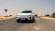 Polestar 3 prototype undergoing extreme hot weather testing in UAE