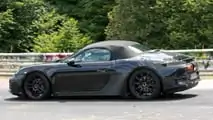 Porsche Boxster EV interior spy photos