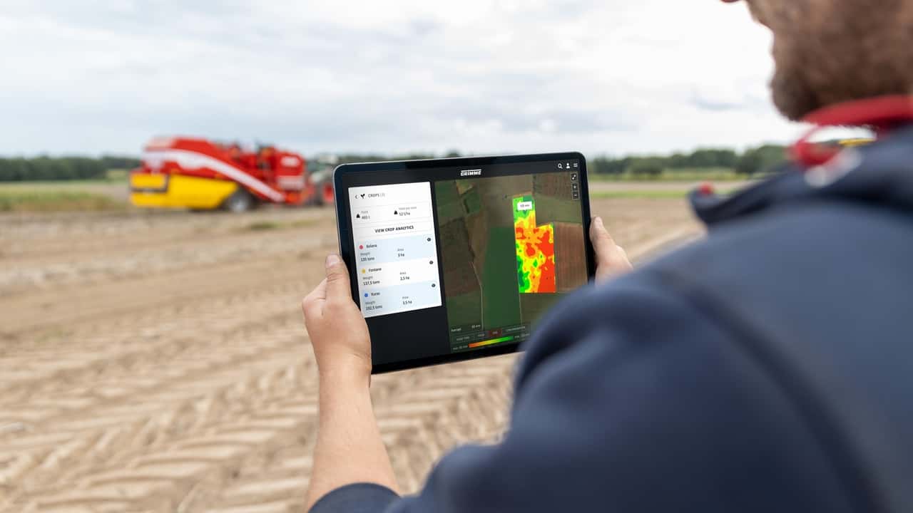 Grimme CropAnalyser: rilevamento delle rese nella raccolta delle patate