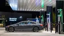 Mercedes-Benz Charging Hub at the headquarters of Mercedes-Benz USA in Sandy Springs, Georgia