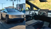 Tesla Cybertruck Collage (Quelle: xiaohongshu / Weibo)