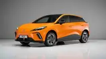 2023 MG MG4 Electric in European specification exterior front three-quarter view studio