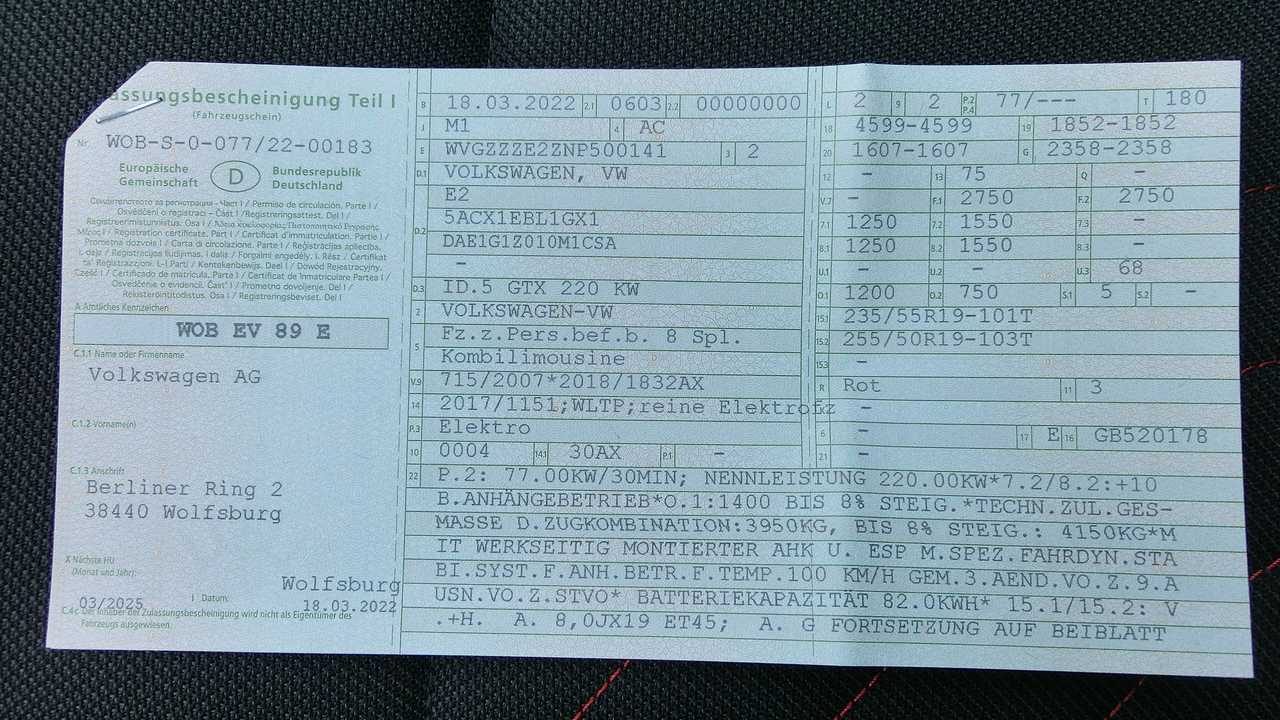 VW ID.5 GTX: Der Fahrzeugschein mit der 30-Minuten-Leistung