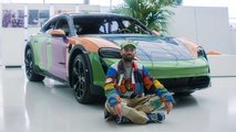 Porsche Taycan 4 Cross Turismo Art Car By Sean Wotherspoon Front Angle