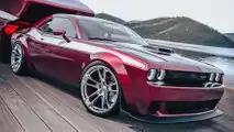 Dodge Challenger With Travel Trailer Renderings