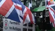 Proteste trattori Londra