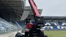 Manitou: sollevatori per lo stadio dell'Atalanta a Bergamo