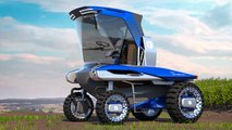 Straddle Tractor Concept di New Holland