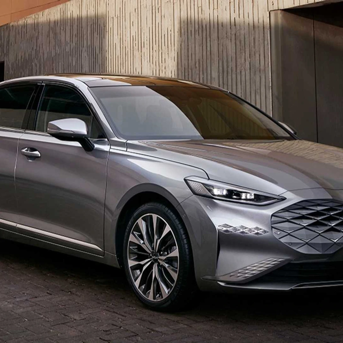 Серый Седан Фото