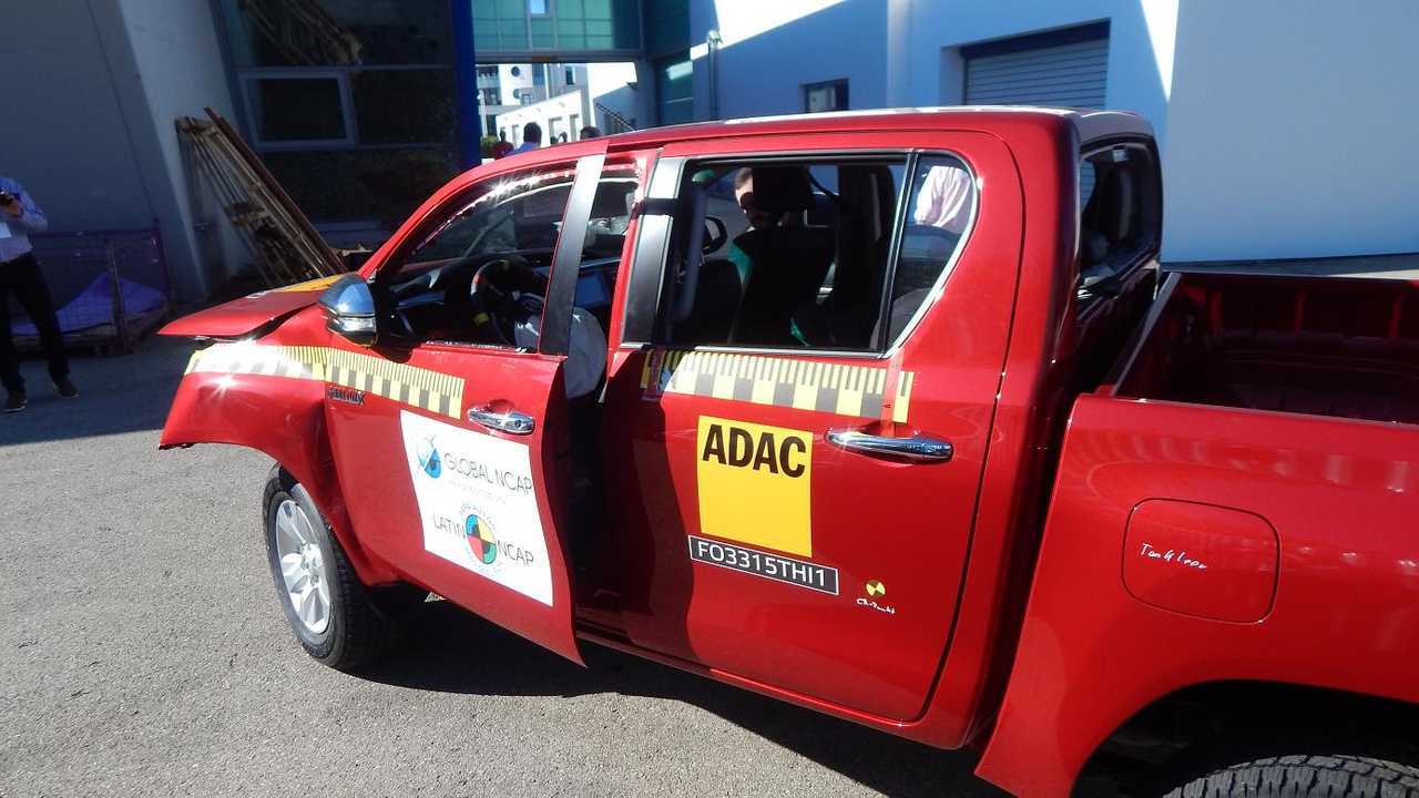 Desde Alemania: así quedó la nueva Toyota Hilux probada por LatinNCAP