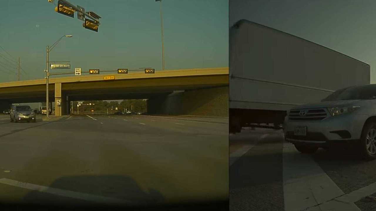 TeslaCam Shows What Can Happen When A Truck Blows A Red Light