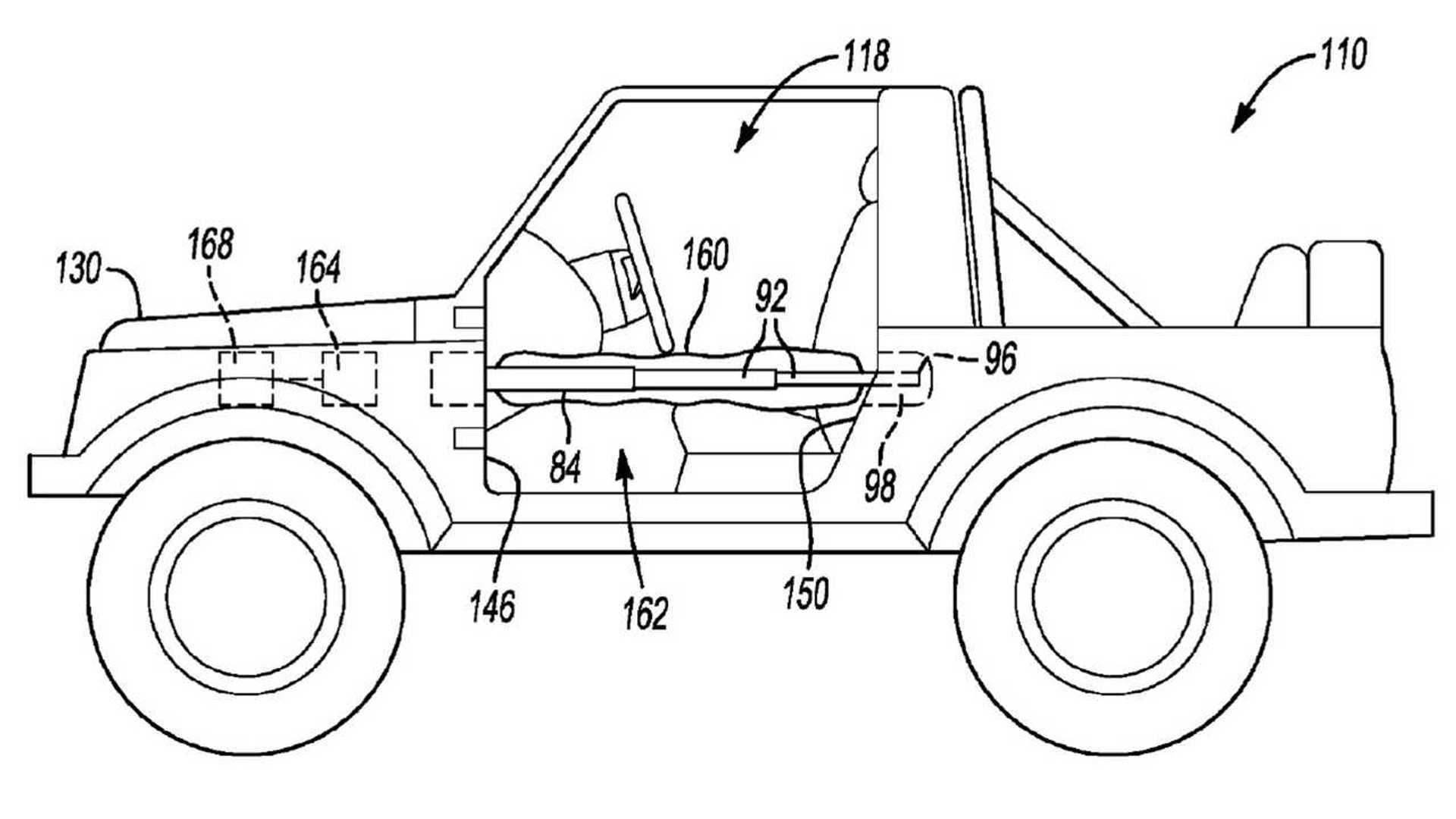 Ford Airbag Patent Filing Points To Bronco Getting Removable Doors